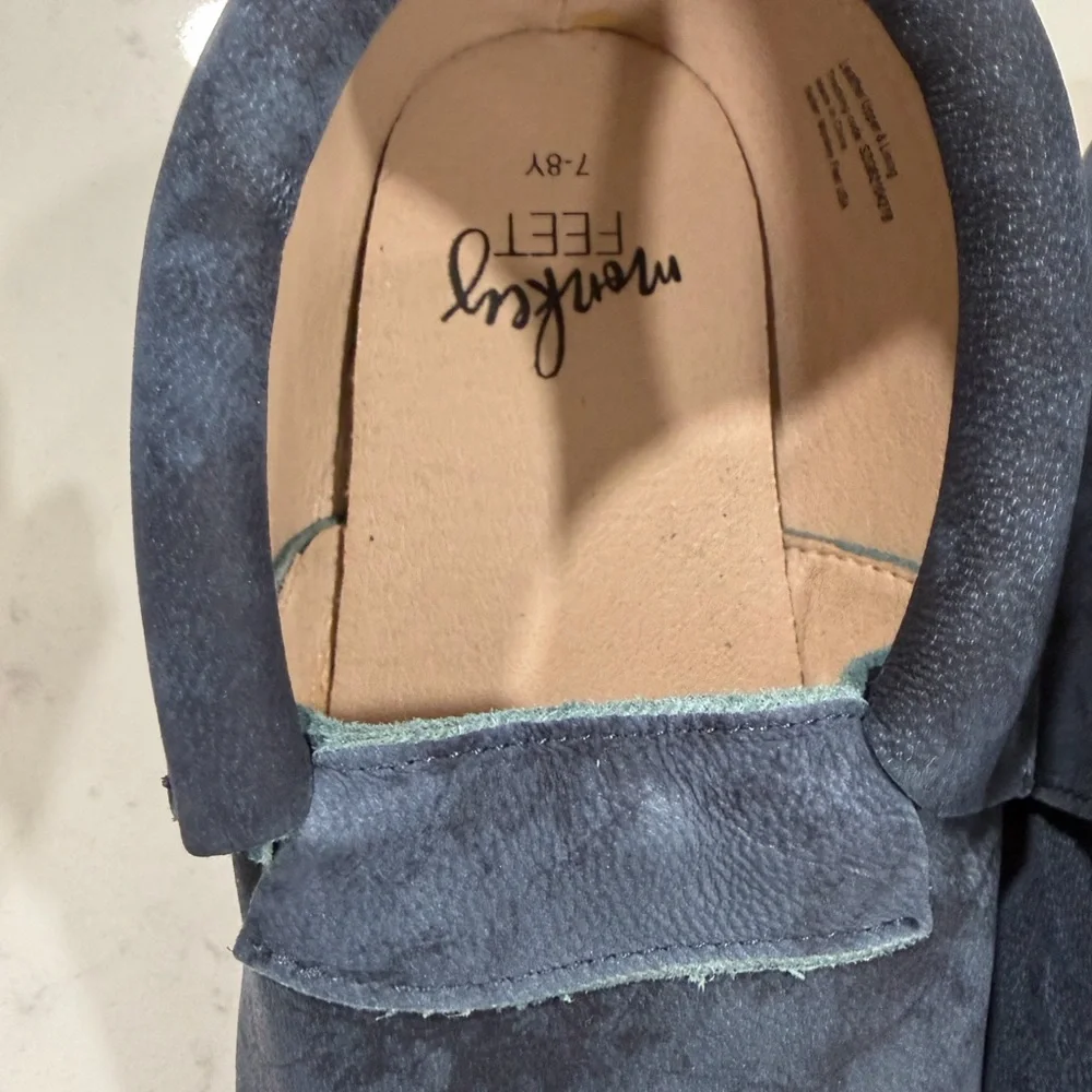 Monkey Feet Navy Blue Kids Slippers